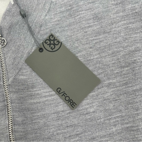 G4 G/Fore Mens Size XL Merino Wool blend Golf Pullover Sweater gray New - Picture 11 of 11